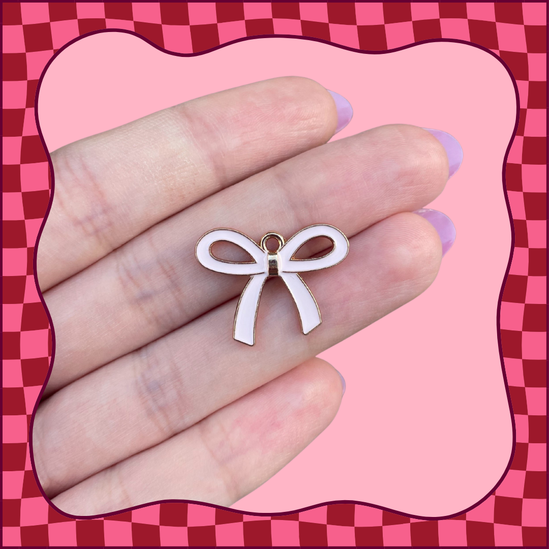 Pink Bow Charm