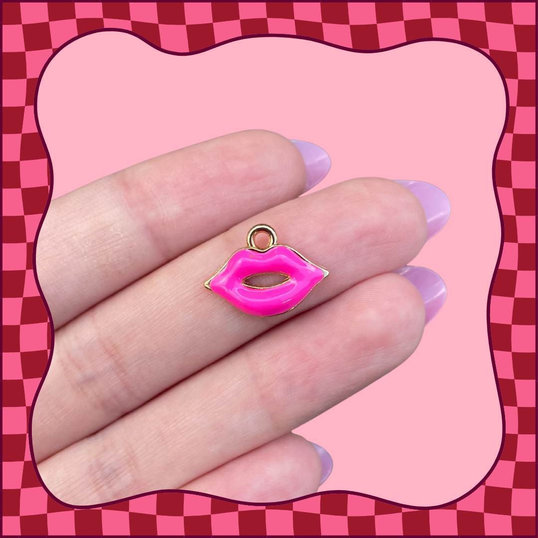 Pink Lips Charm