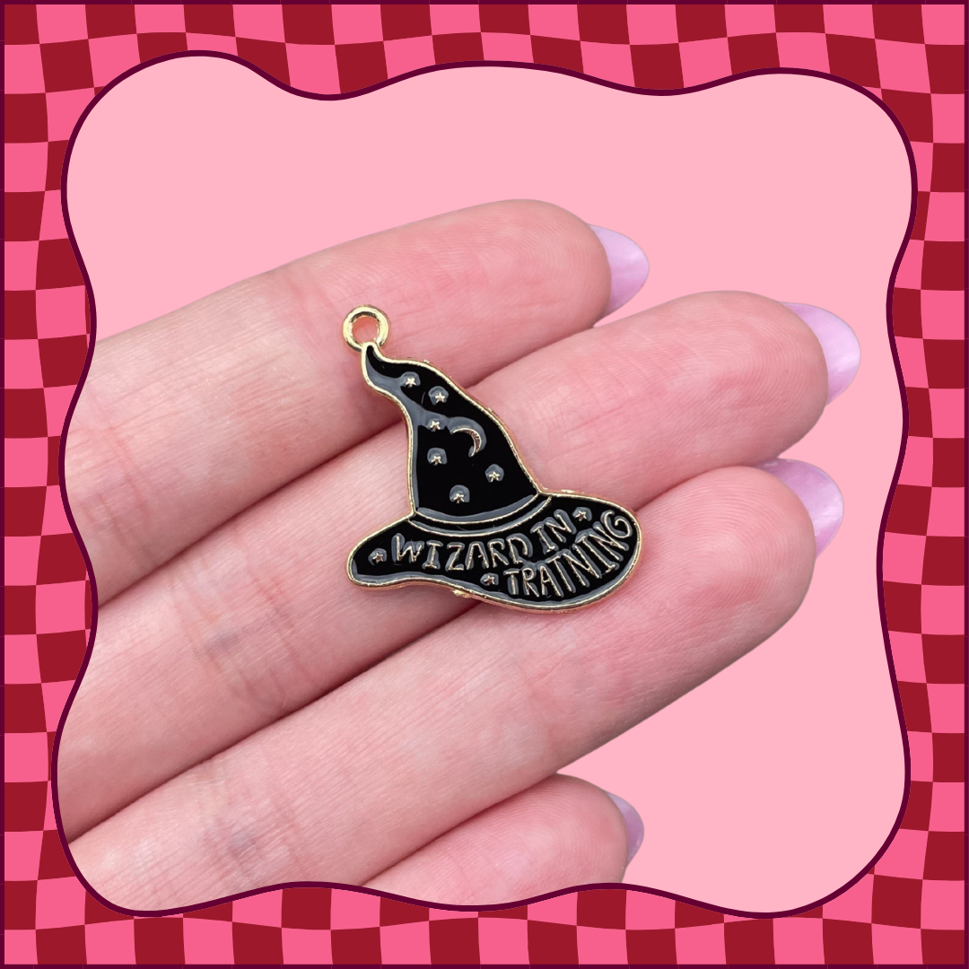 Wizard in Training Hat Charm