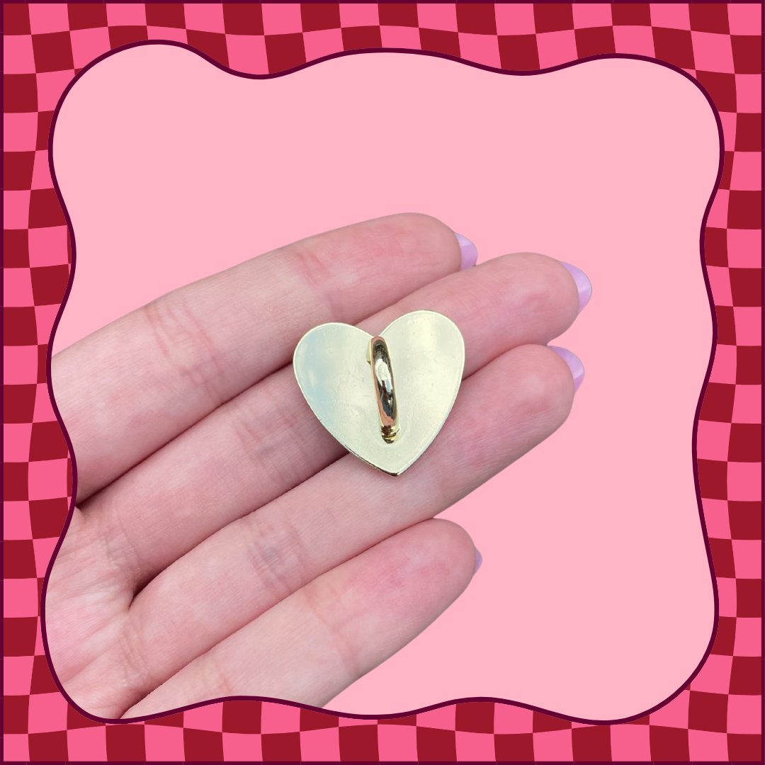 Gold Heart Sticky Hook