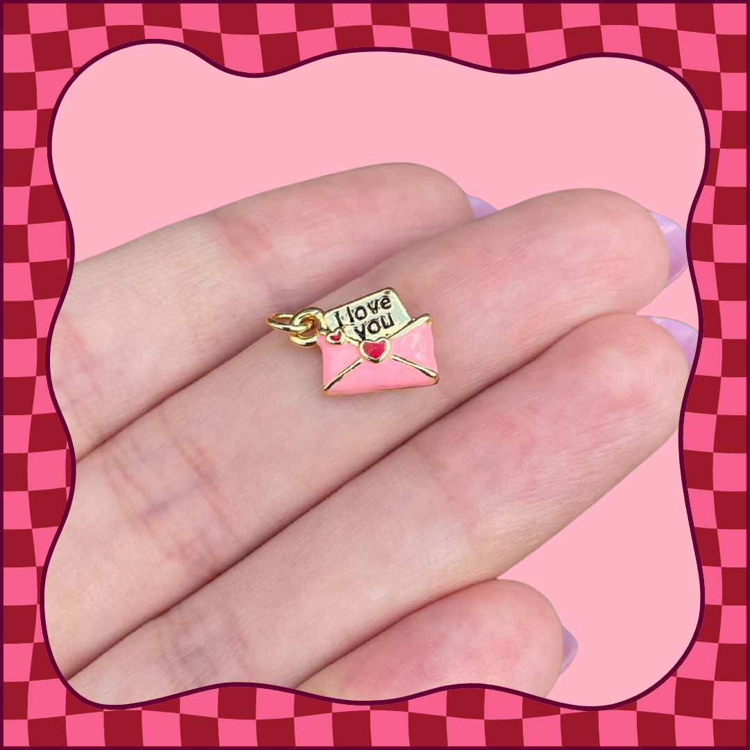 I Love You Mail Charm