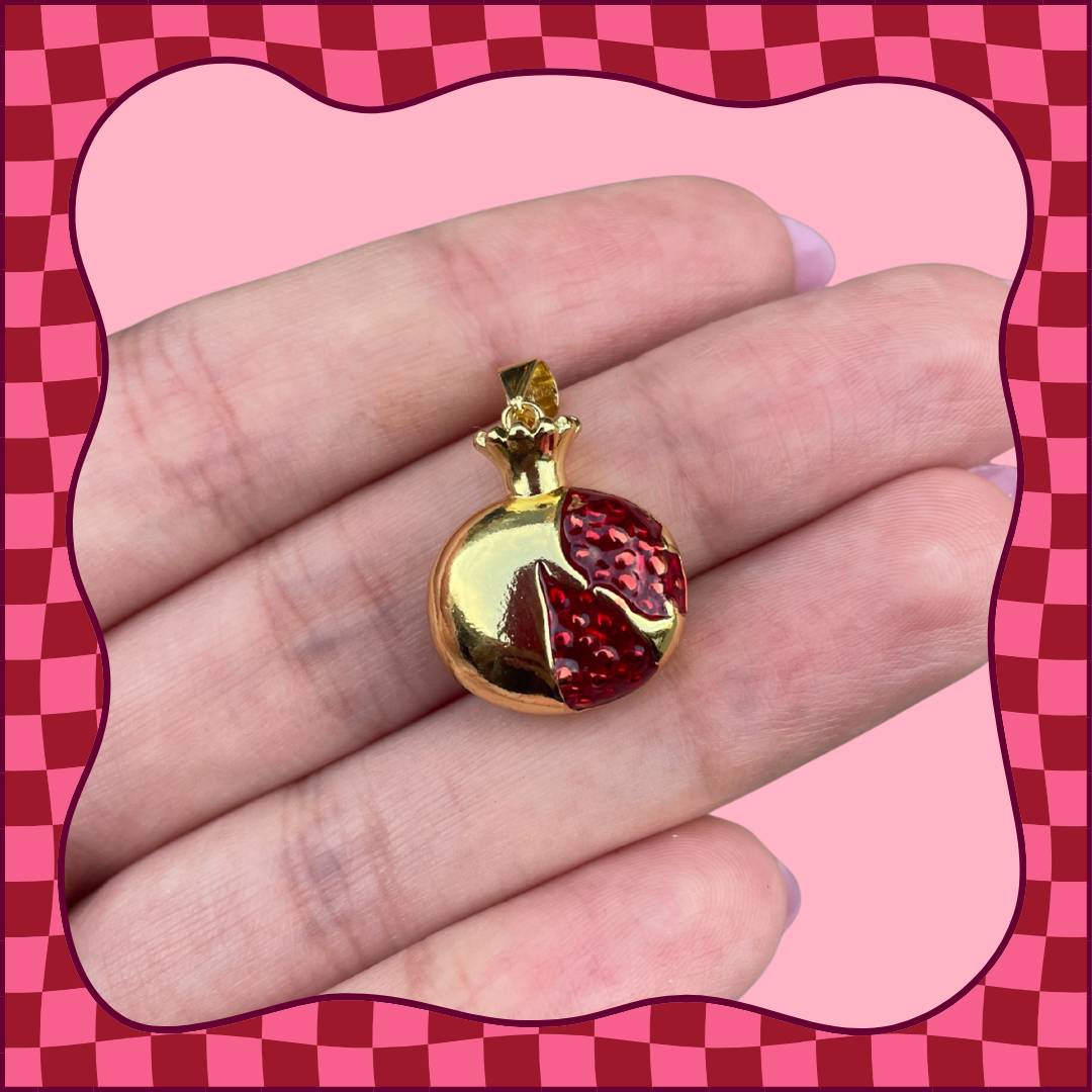 Large Pomegranate Charm