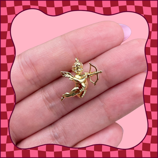 Gold Cupid Charm