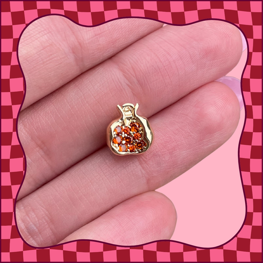 3D Mini Pomegranate Charm