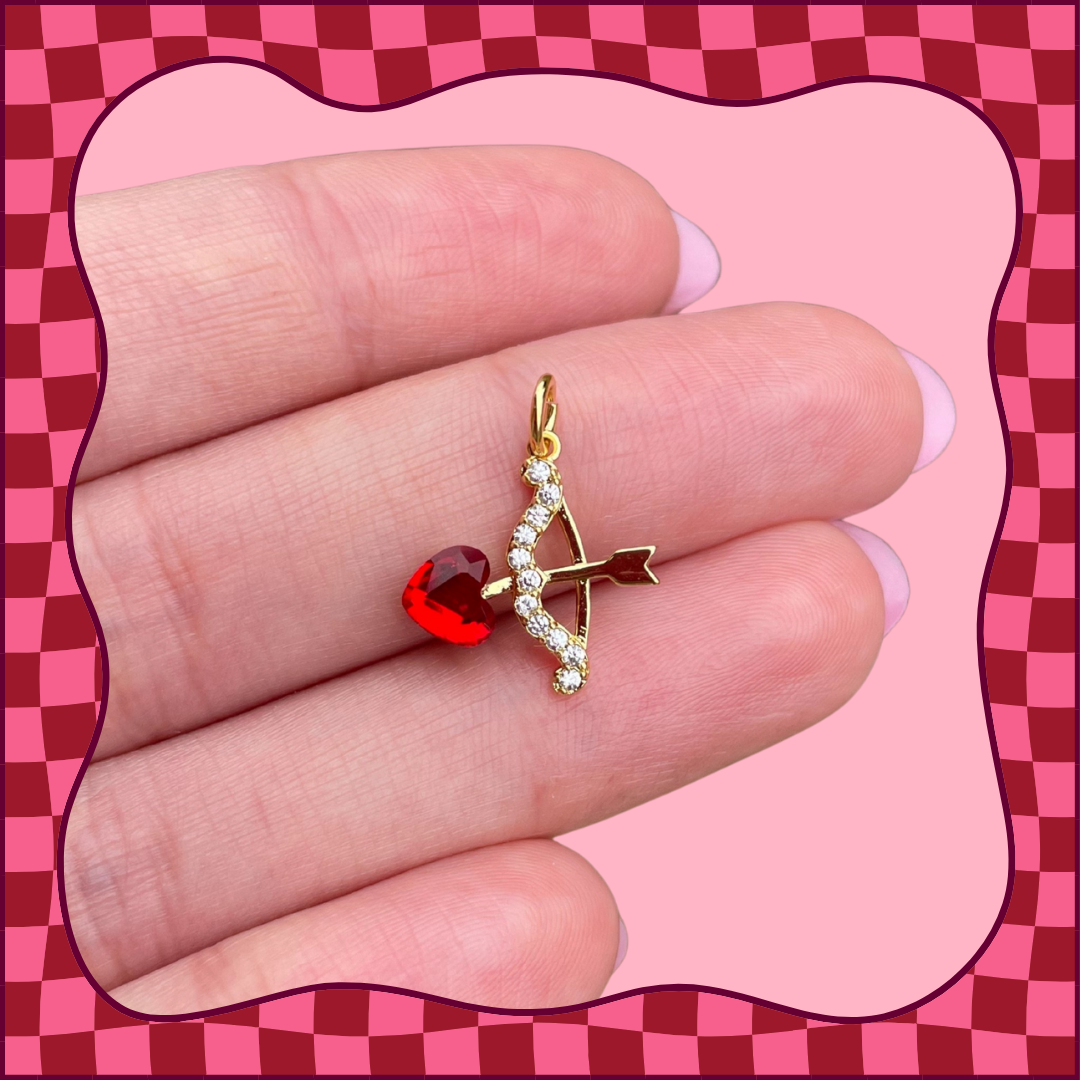 CZ Cupid's Arrow Charm