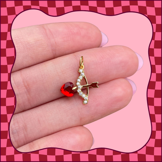 CZ Cupid's Arrow Charm