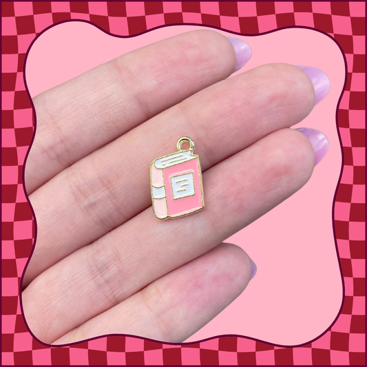 Pink Book Charm