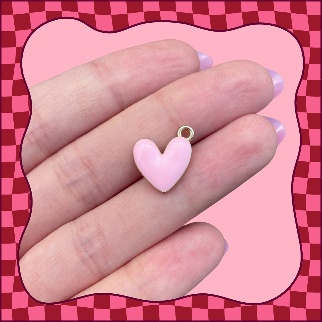 Pink Heart Charm
