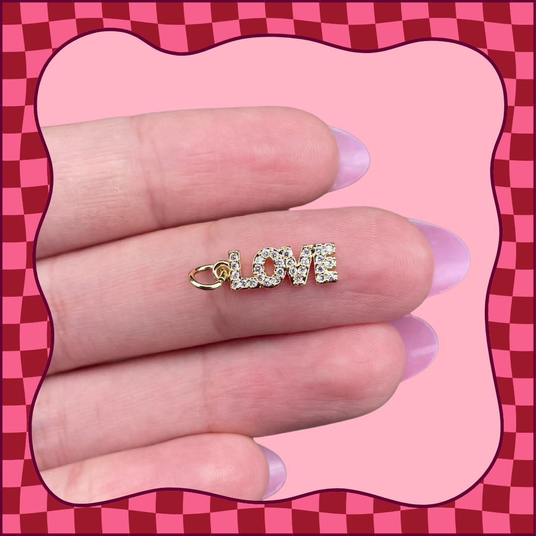 CZ Love Charm