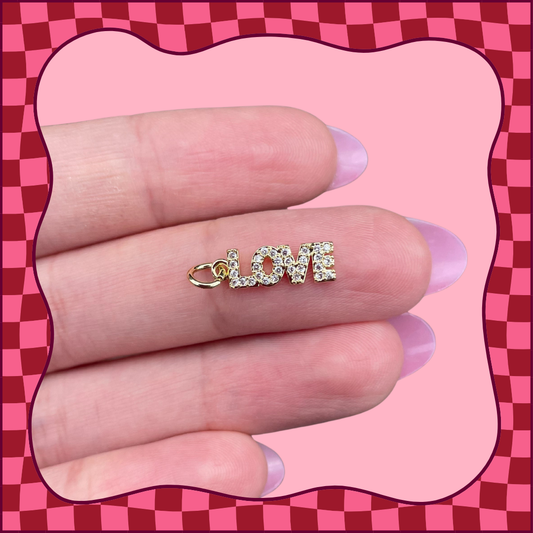 CZ Love Charm