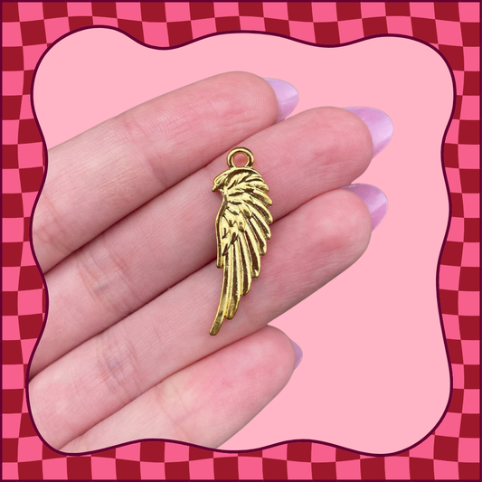 Gold Angel Wing Charm