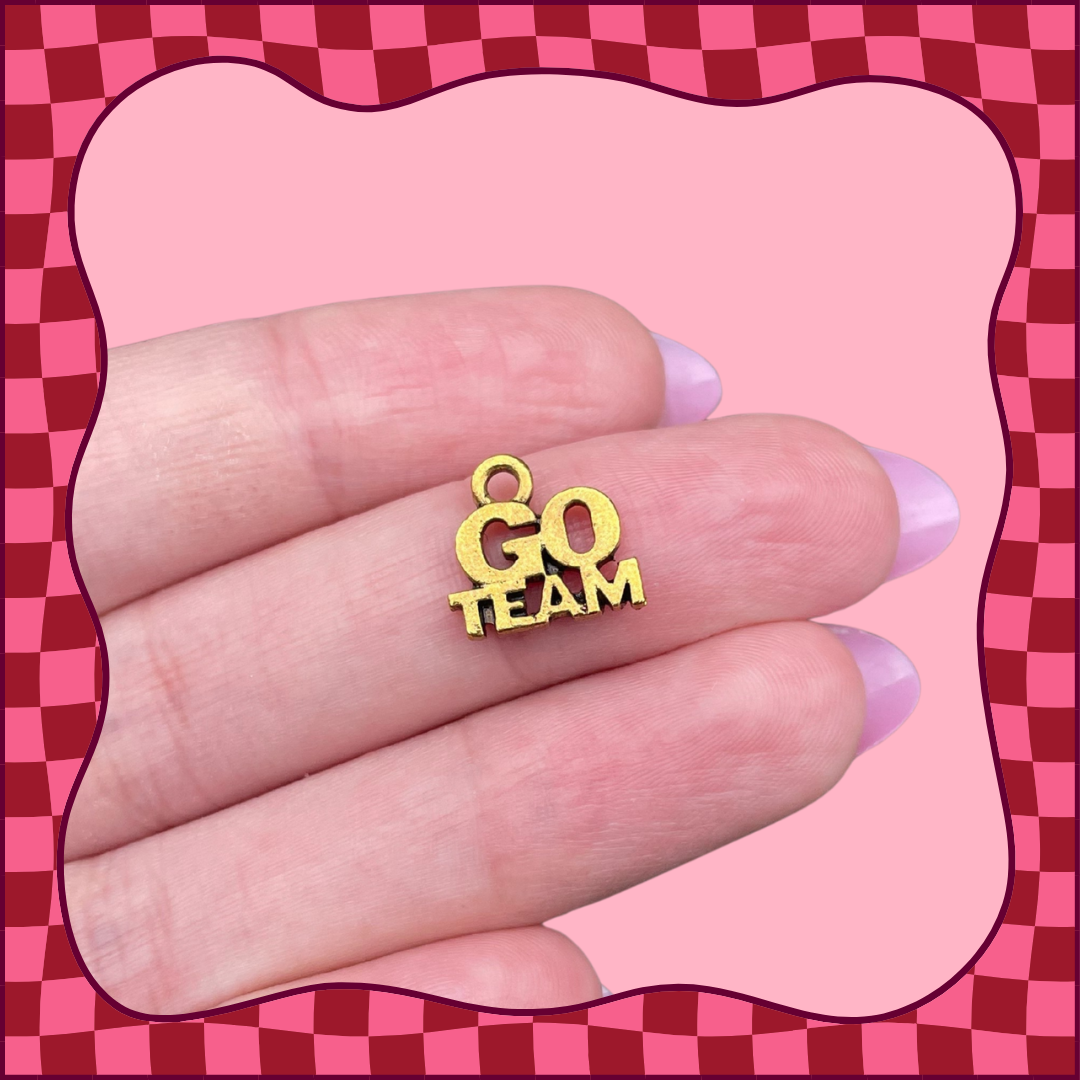 Gold Go Team Charm
