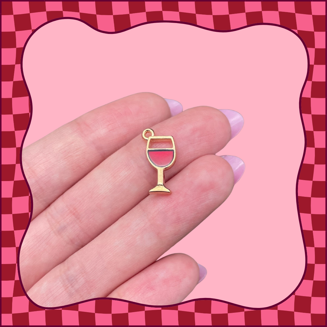 Wine Glass Charm
