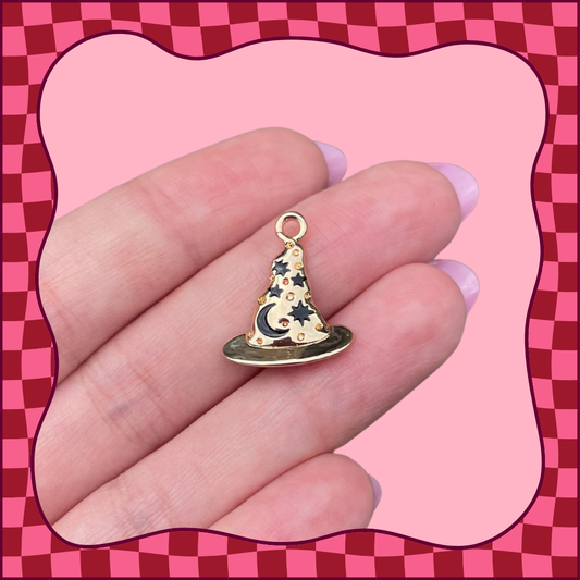 Gold Witch Hat Charm
