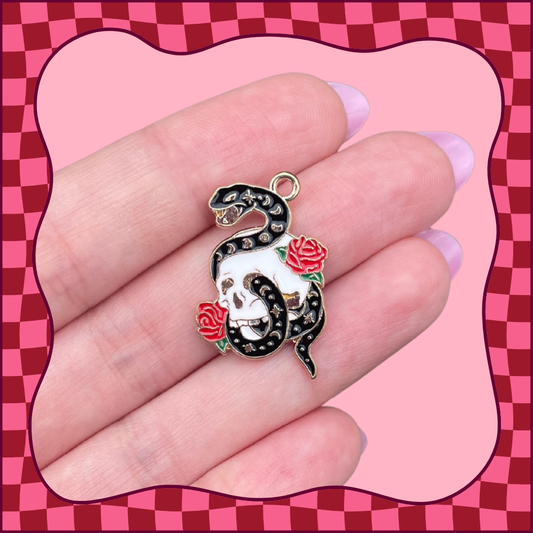 Snake and Skull Charm
