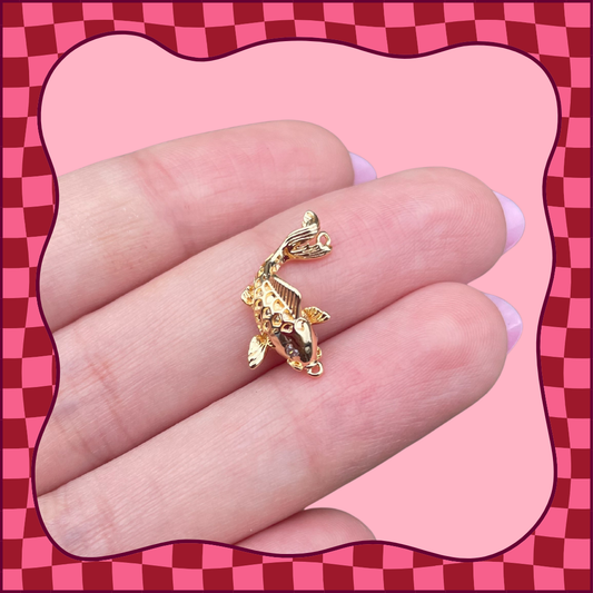 Gold Koi Connector Charm
