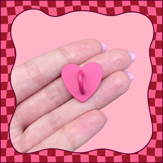 Pink Heart Sticky Hook