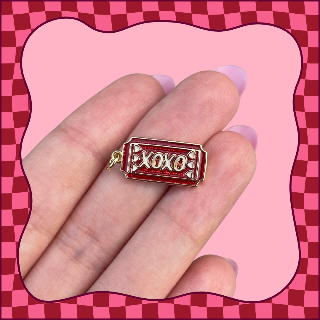 XOXO Ticket Charm