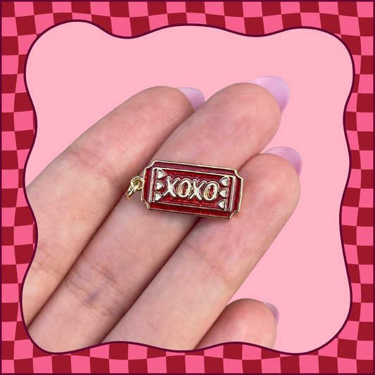XOXO Ticket Charm