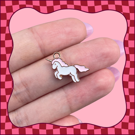 Pink Unicorn Charm